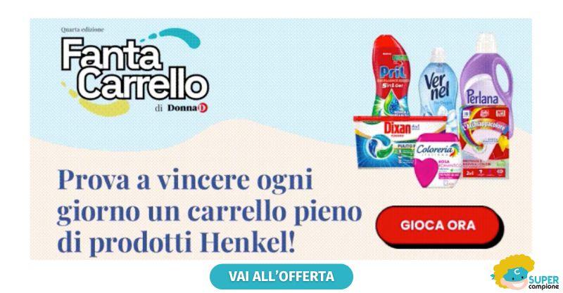 Fantacarrello: Vinci ogni giorno prodotti Henkel